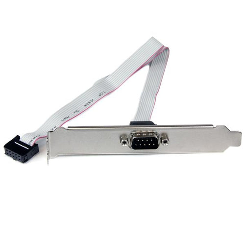 StarTech.com 16in (40cm) 9 Pin Serial Male to 10 Pin Motherboard Header Slot Plate StarTech.com 16in (40cm) 9 Pin Serial Male to 10 Pin Motherboard Header Slot Plate